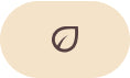 Beige oval with a leaf design on a white background