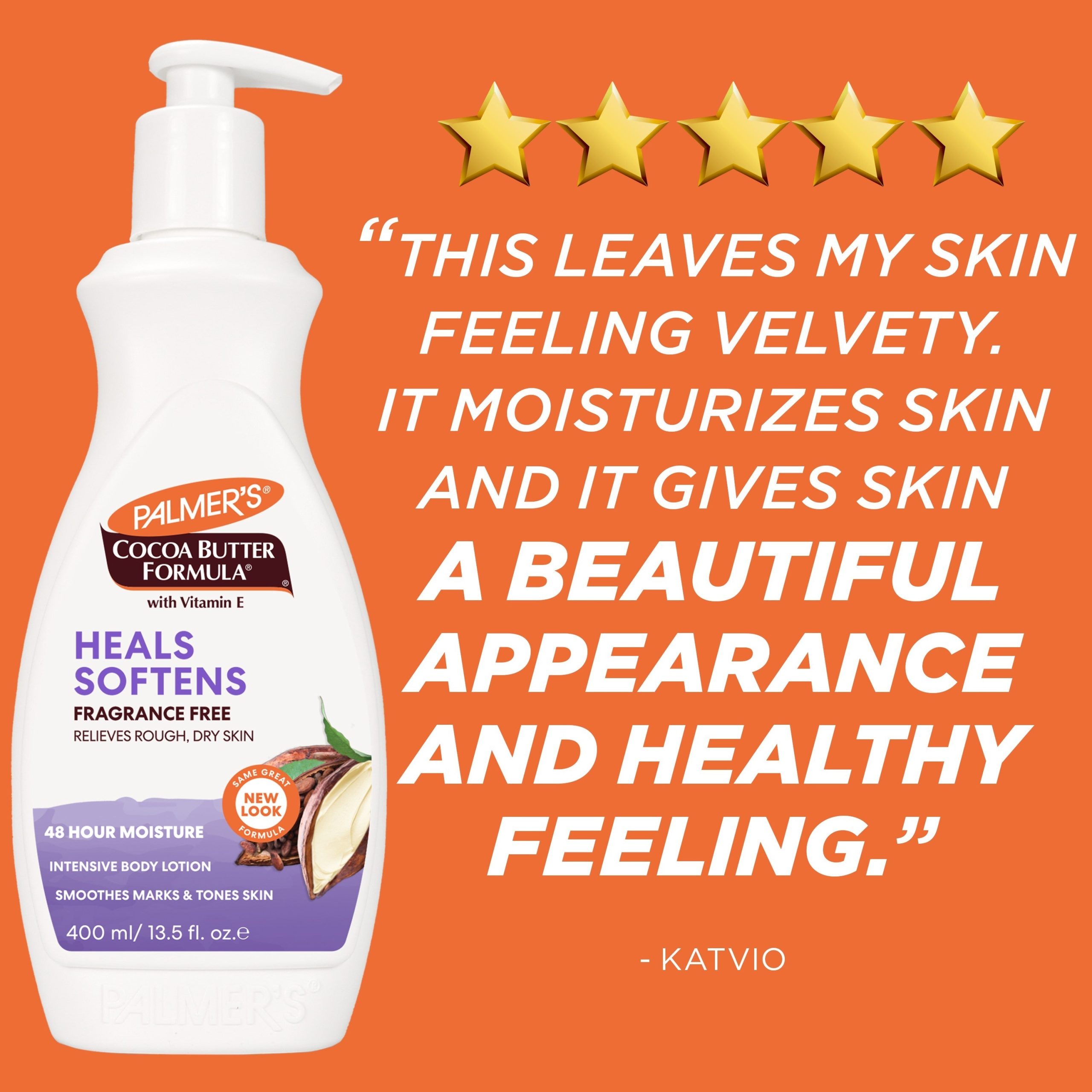 Heals & Softens Cocoa Butter Body Lotion, Fragrance Free - Image 9