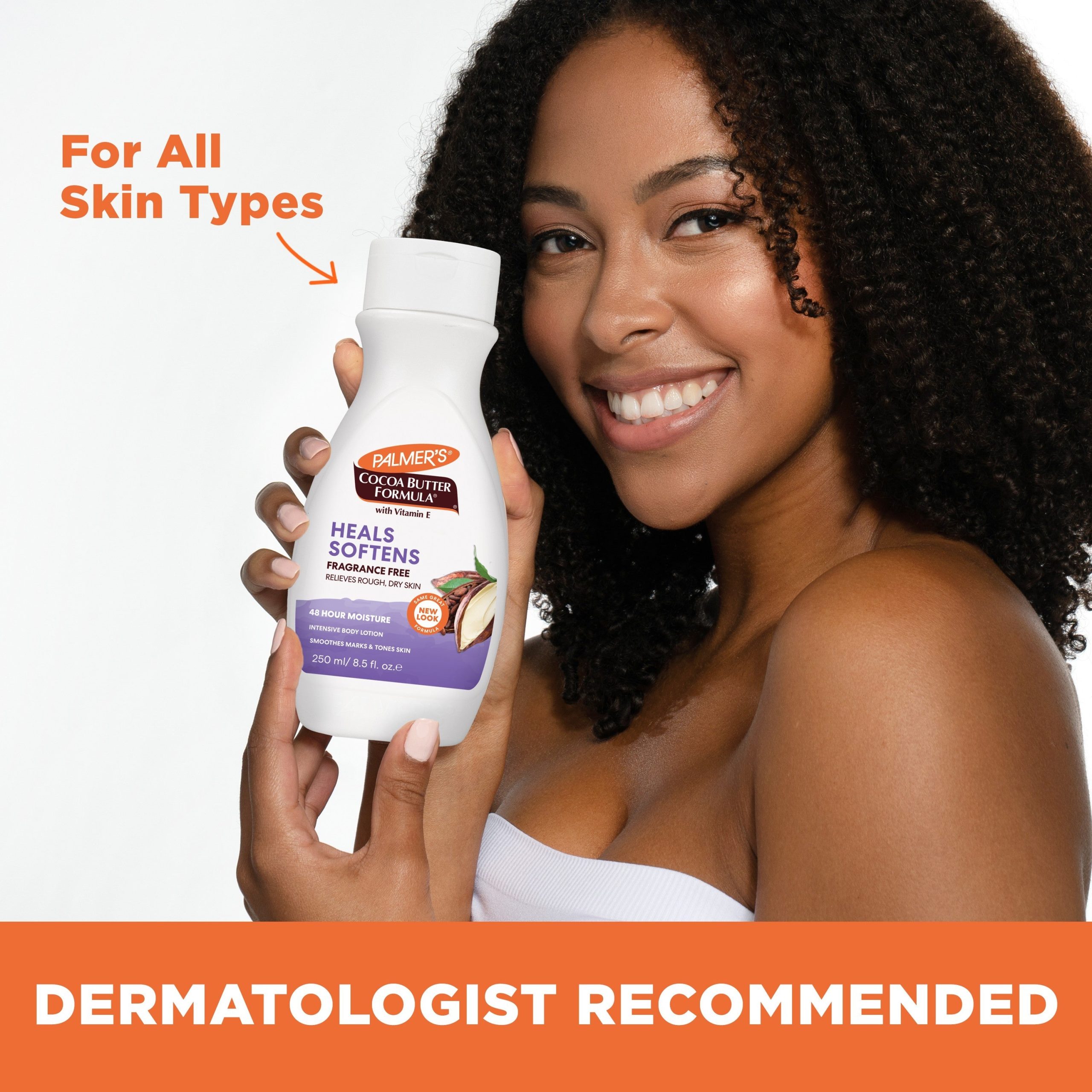 Heals & Softens Cocoa Butter Body Lotion, Fragrance Free - Image 13