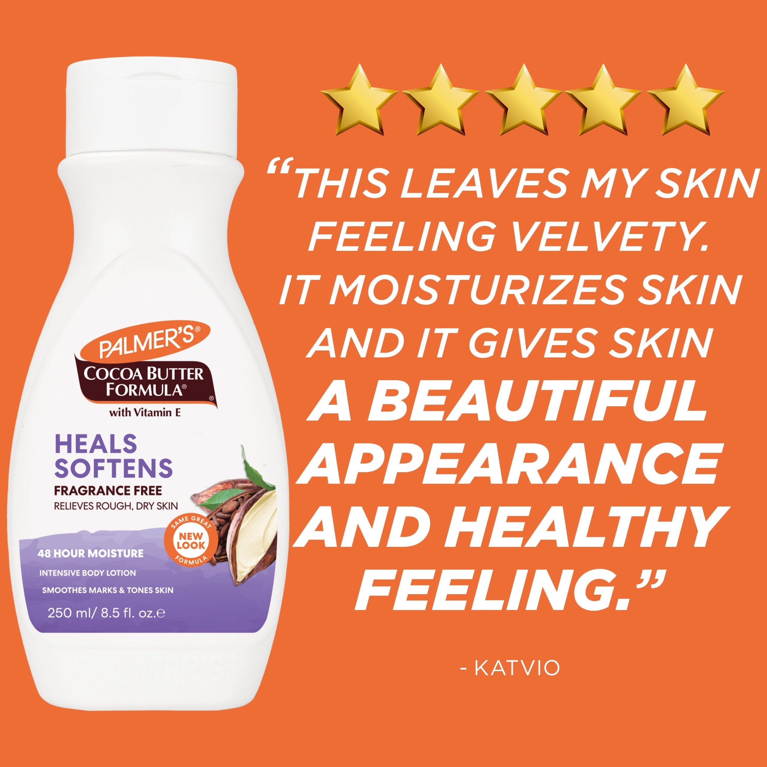 Heals & Softens Cocoa Butter Body Lotion, Fragrance Free - Image 16