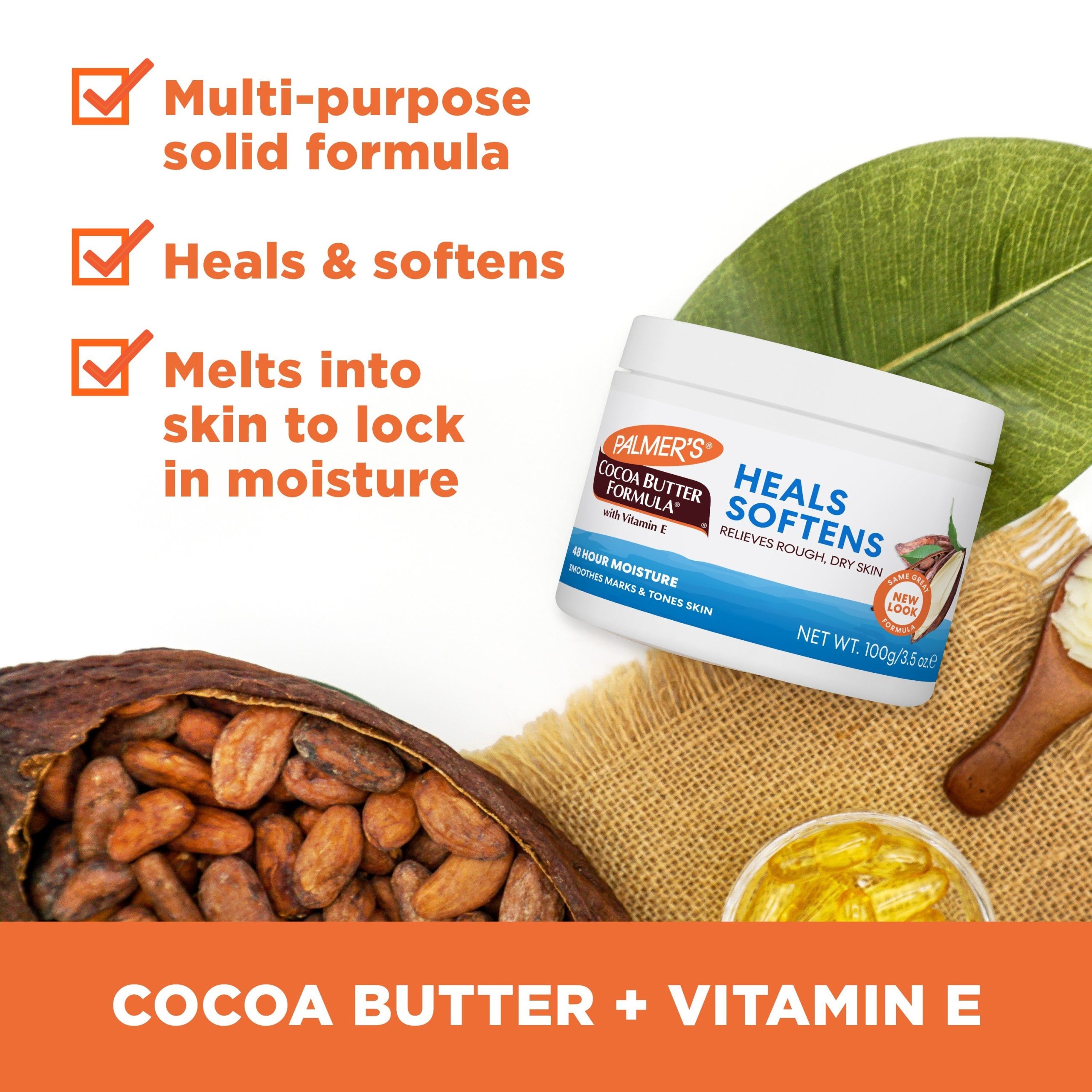 Cocoa Butter Heals & Softens Original Solid Jar - Image 14