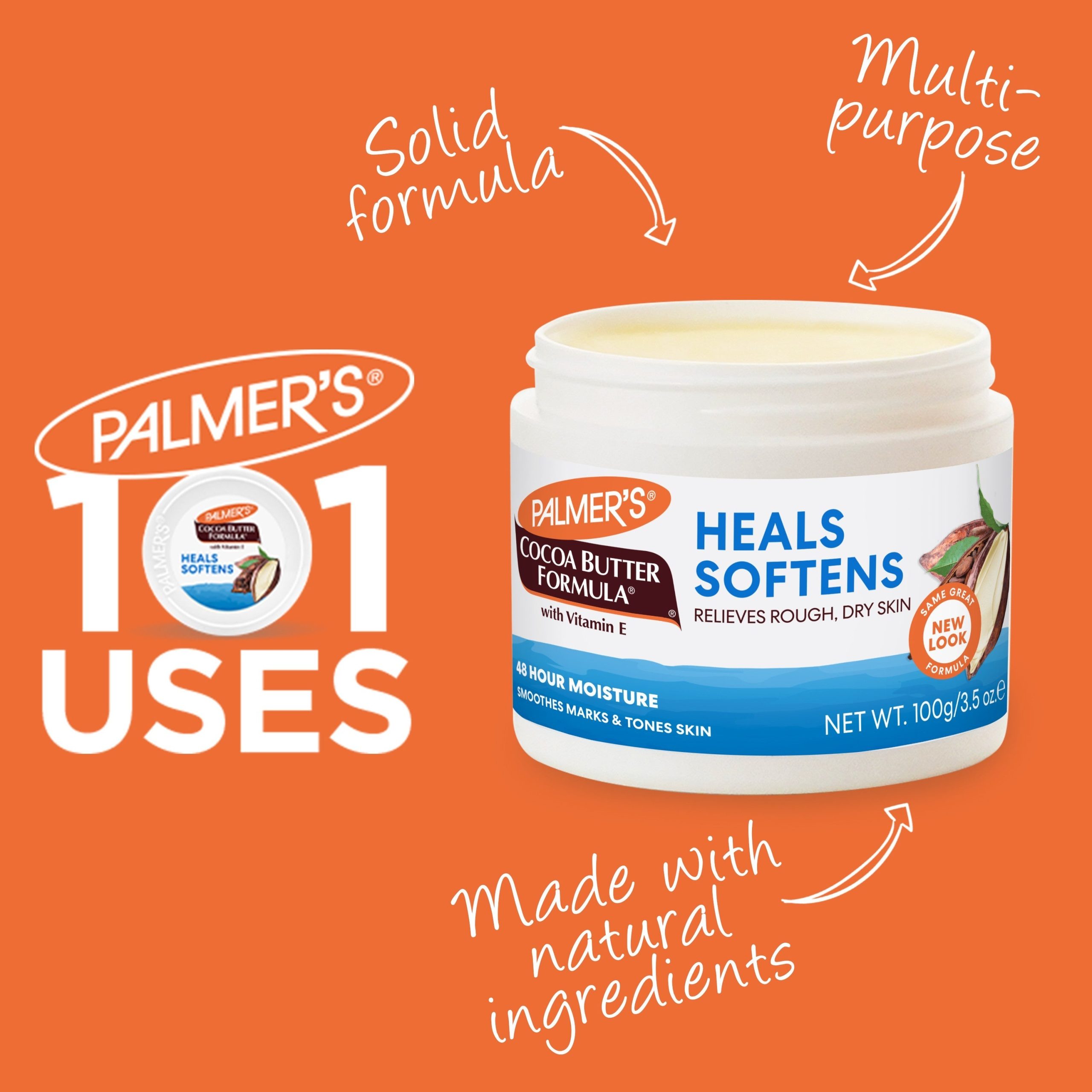 Cocoa Butter Heals & Softens Original Solid Jar - Image 20