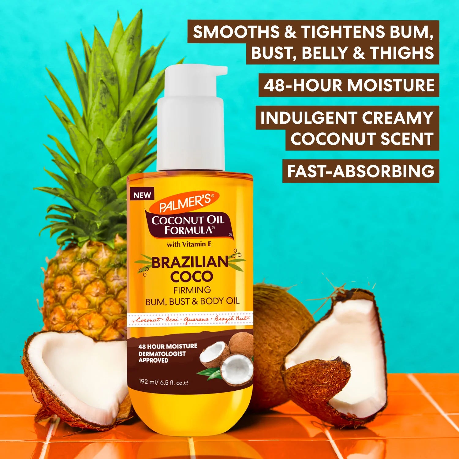 Brazilian Coco Firming Bum, Bust & Body Oil - Image 3