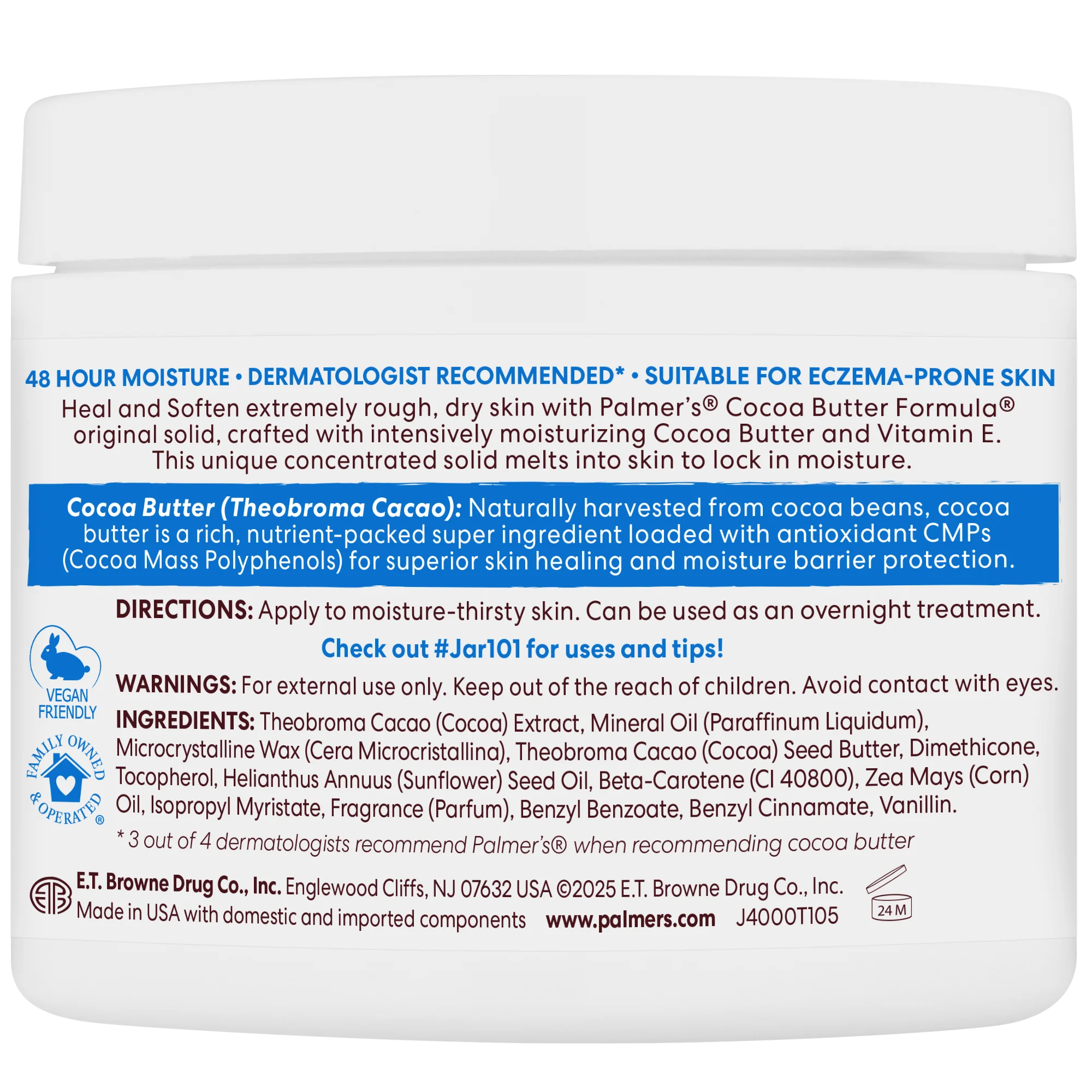 Cocoa Butter Heals & Softens Original Solid Jar - Image 26