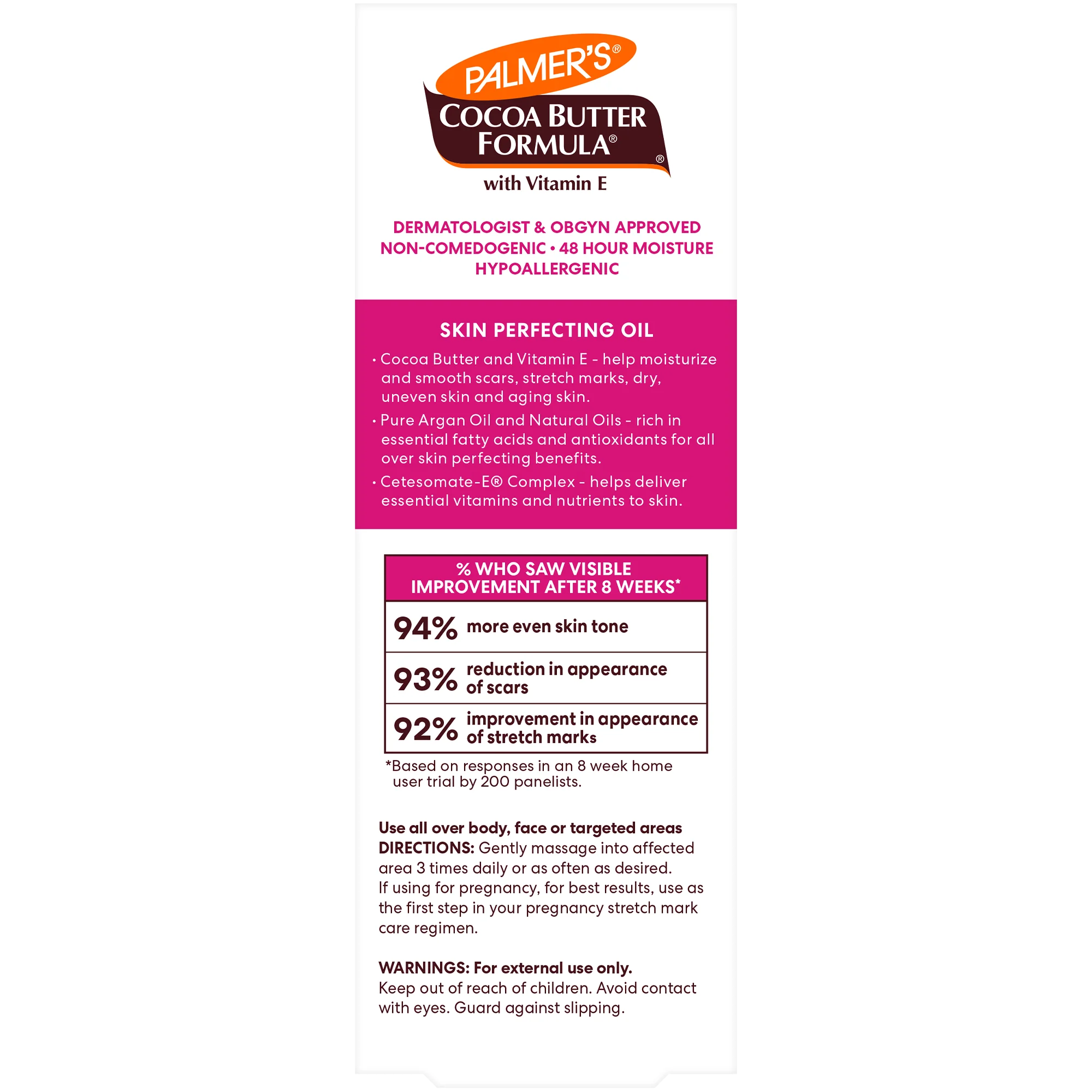 Cocoa Butter Skin Therapy Oil Rosehip with Vitamin E - Image 19