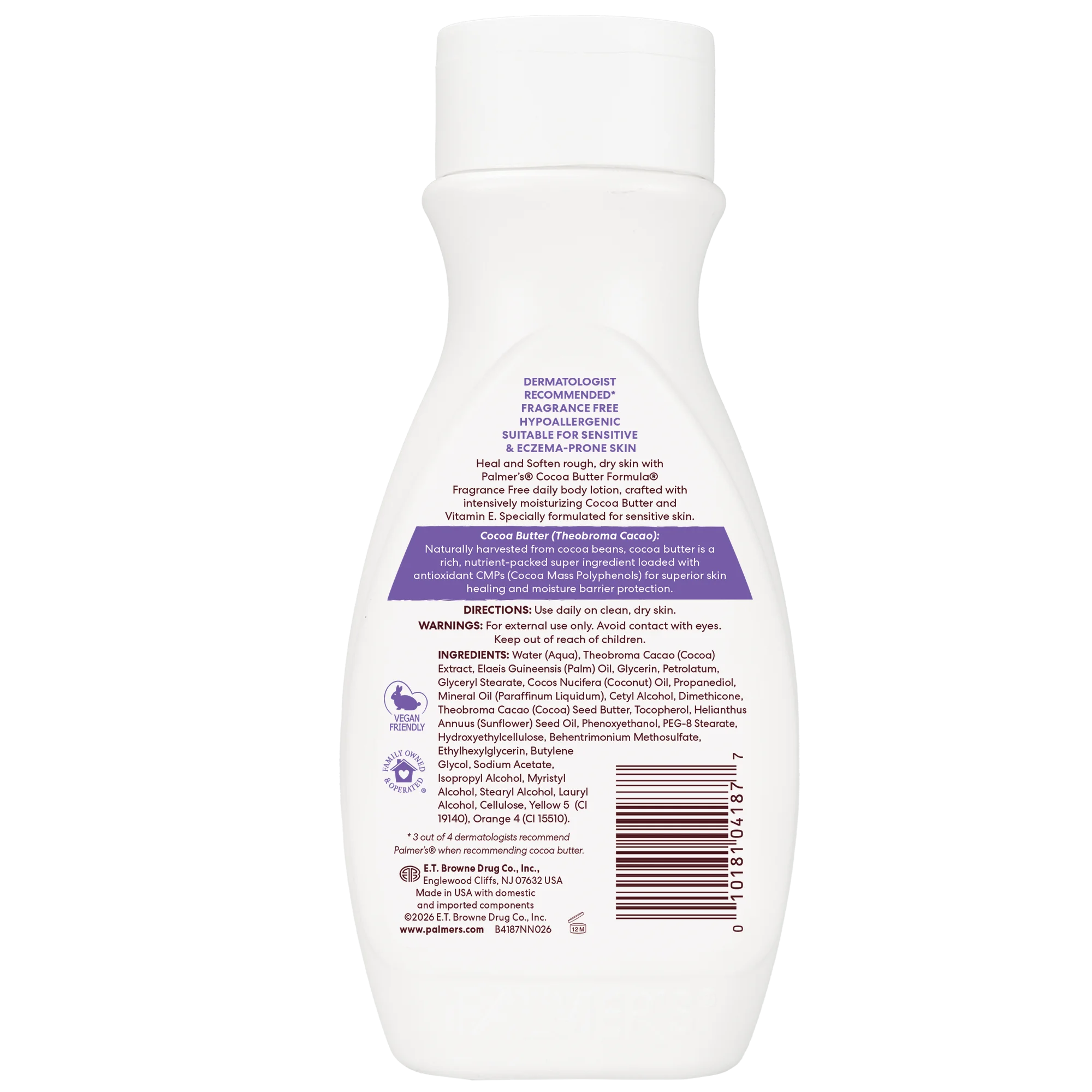 Heals & Softens Cocoa Butter Body Lotion, Fragrance Free - Image 17