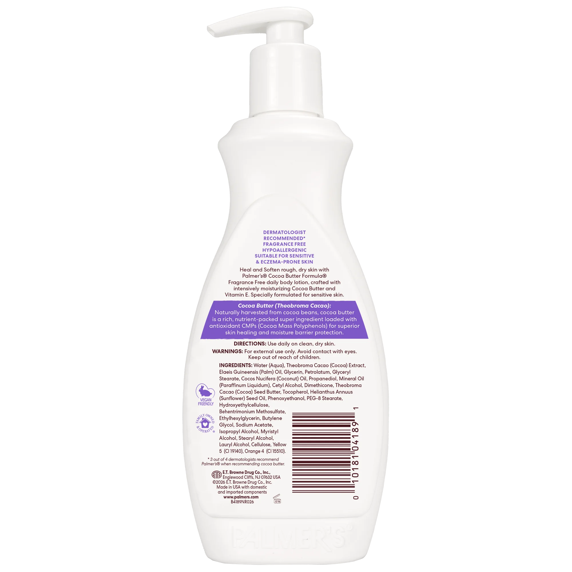 Heals & Softens Cocoa Butter Body Lotion, Fragrance Free - Image 18