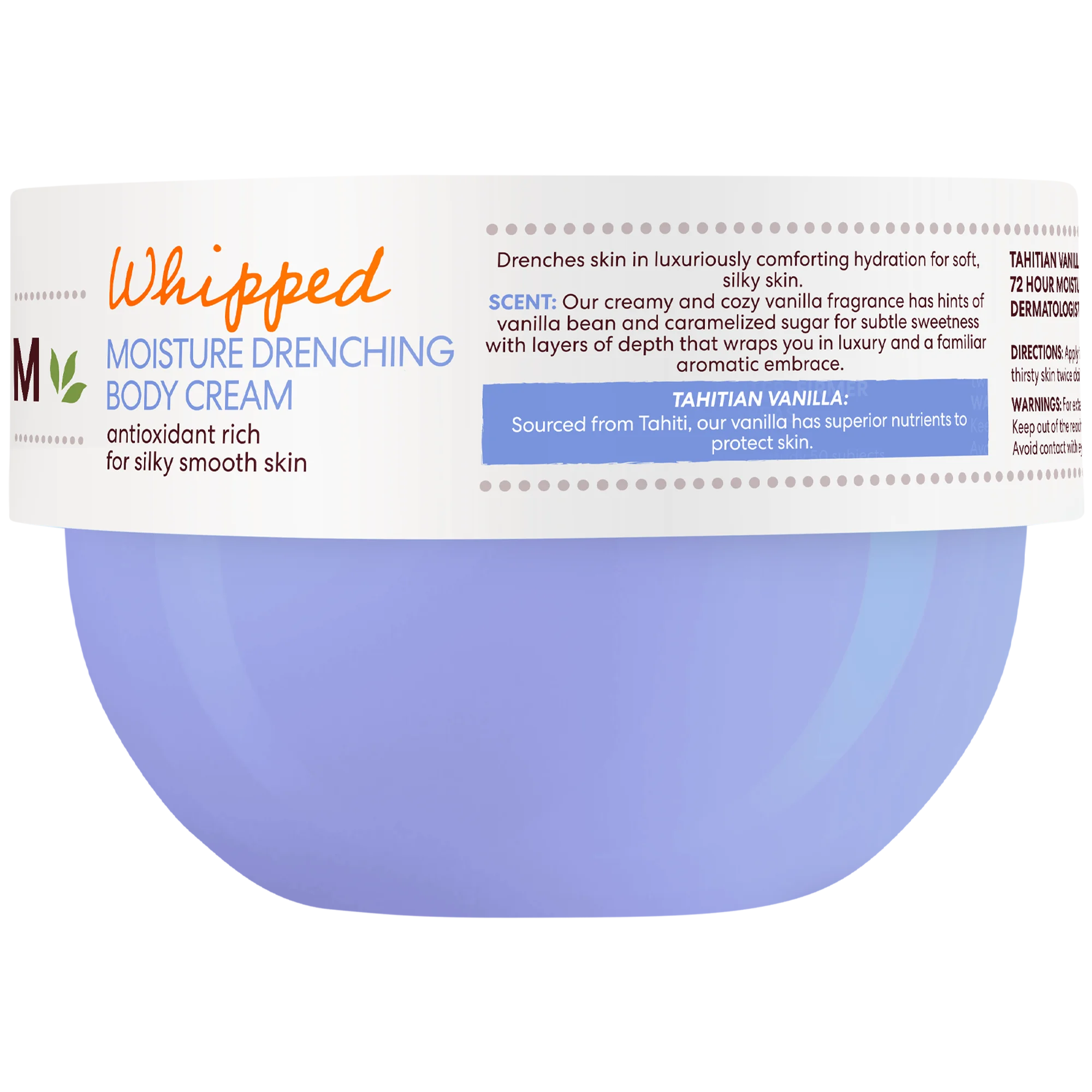 Tahitian Vanilla Moisture Drenching Whipped Body Cream - Image 10