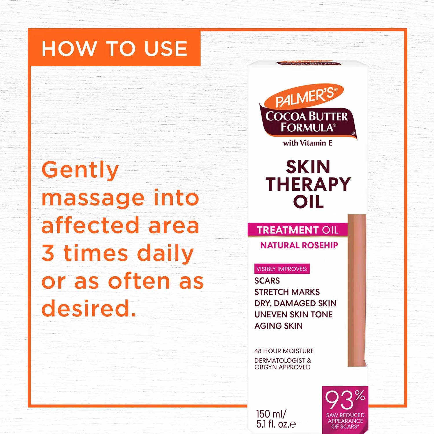 Cocoa Butter Skin Therapy Oil Rosehip with Vitamin E - Image 6