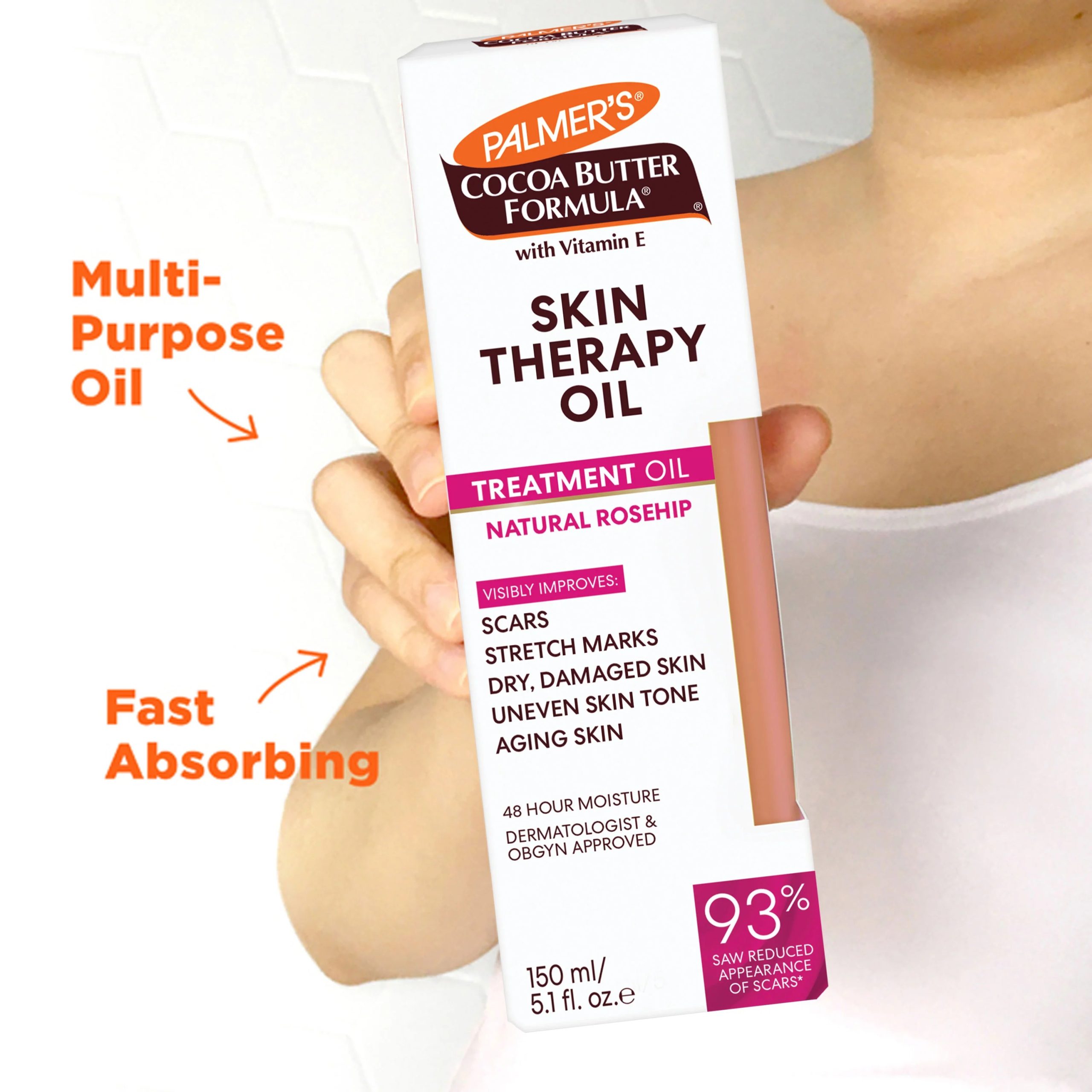 Cocoa Butter Skin Therapy Oil Rosehip with Vitamin E - Image 7